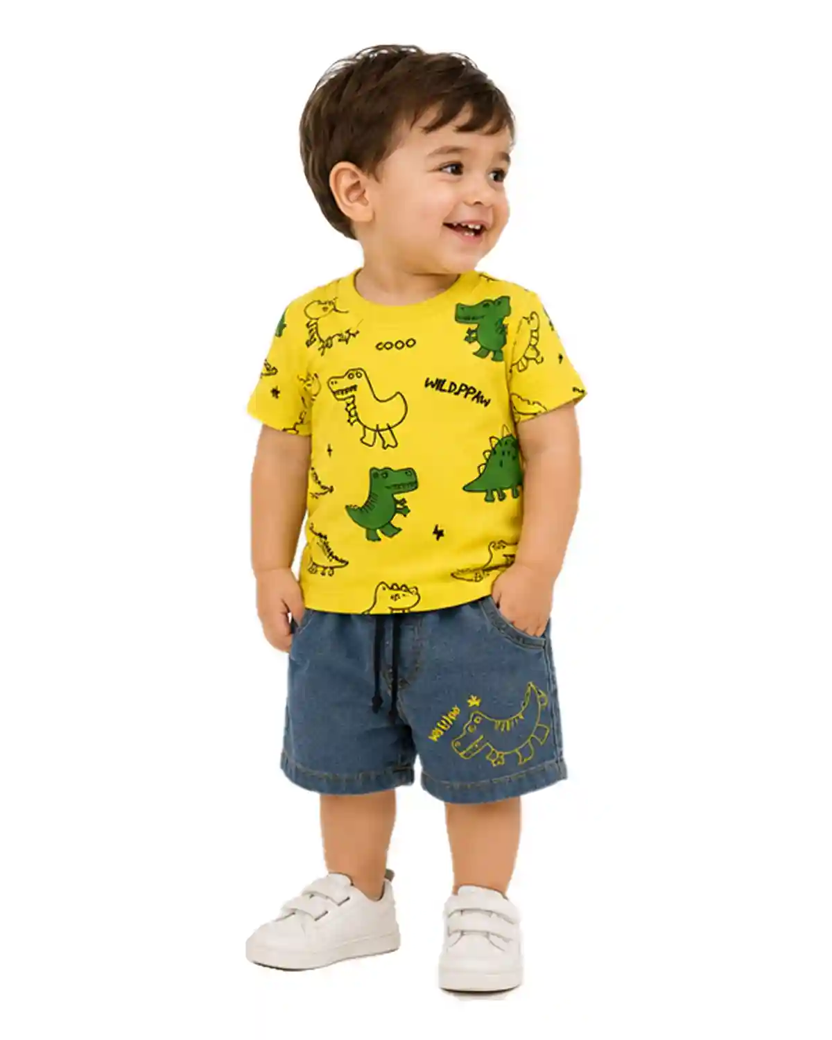 dinosaur-denim-kids-tshirt-shorts-left